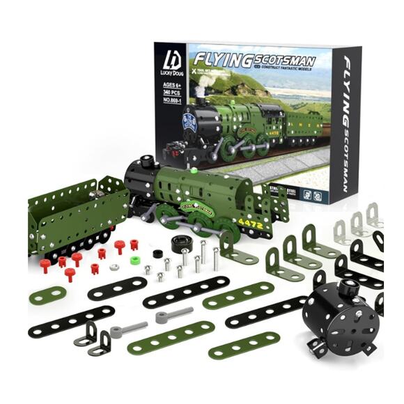 Model Train metal 3.5”x16"x2", nuts,bolts,screwdriver,wrench,etc, 340 pcs. - Picture 5 of 6